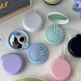  [GIAO HÀNG 7-25 NGÀY] COMBO 20 PK923 Lược Mini Có Thể Gấp Gọn Tích Hợp Gương Họa Tiết Hoạt Hình Đáng Yêu Độc Đáo 