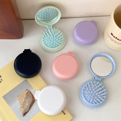  [GIAO HÀNG 7-25 NGÀY] COMBO 20 PK923 Lược Mini Có Thể Gấp Gọn Tích Hợp Gương Họa Tiết Hoạt Hình Đáng Yêu Độc Đáo 