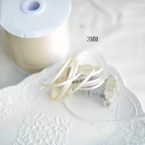  Cuộn 23 Mét Ruy băng vải sợi poly dài 01MÉT, Rộng 3 MM đơn sắc, đủ màu Q564 