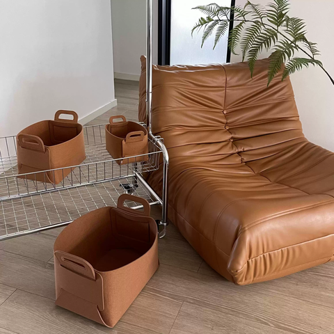  Giỏ Nỉ Xếp Được Đựng Quần Áo Sách Vở Đồ Chơi Trang Trí Nhà Cửa dễ dàng tháo rời và T1842 