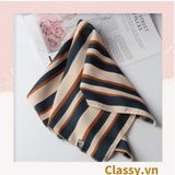  Khăn lụa vuông đi kèm túi cói 50X55cm turban bandana thời trang hàn quốc nhiều kiểu đẹp; phong cách vintage P420 