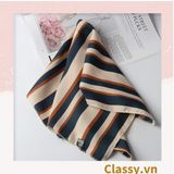  Khăn lụa vuông đi kèm túi cói 50X55cm turban bandana thời trang hàn quốc nhiều kiểu đẹp; phong cách vintage 