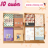  Combo 100 cuốn Sổ tay mini họa tiết dễ thương 85x120mm, ghi chép từ vựng, công thức tiện lợi mang theo bên người PK1139 (ORDER) 