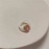  Nhẫn bằng nhựa có đính hạt cườm nhiều màu dành cho nữ PK1225 