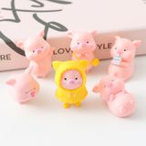  [GIAO HÀNG 7-25 NGÀY] Tượng heo con bằng nhựa trang trí để bàn, xe oto, nhiều kiểu dáng đáng yêu PK1248 
