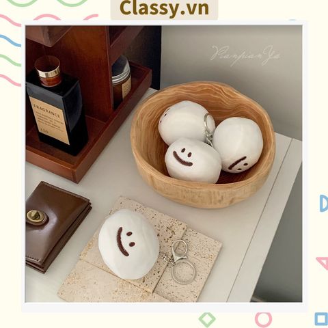  Classy Móc khóa điện thoại, móc khóa balo banh lông tròn siêu êm PK1276 