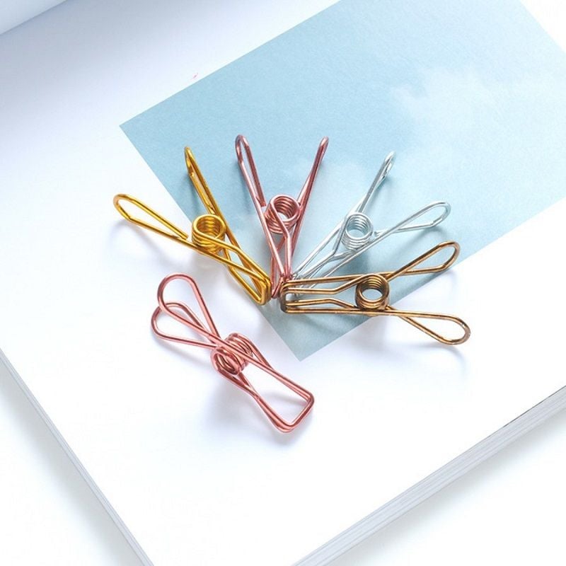  [GIAO HÀNG 7-25 NGÀY]  Kẹp quần áo, kẹp giấy đa năng nhiều màu kích thước 5.5CM PK1297 
