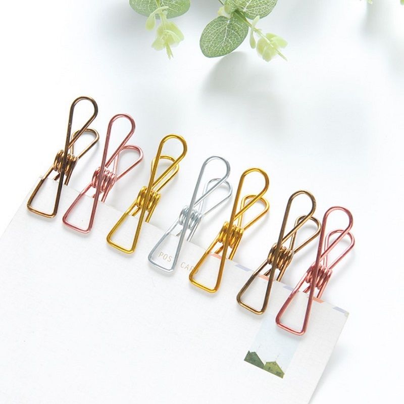  [GIAO HÀNG 7-25 NGÀY]  Kẹp quần áo, kẹp giấy đa năng nhiều màu kích thước 5.5CM PK1297 