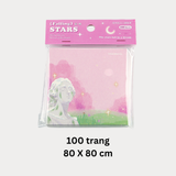  100 tờ Giấy note, giấy ghi chú họa tiết bầu trời lãng mạn PK726, loại không có keo dính, có thể xé rời 