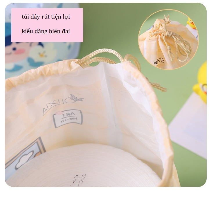  [GIAO HÀNG 7-25 NGÀY]  Khăn giấy khô dùng 1 lần mềm mại, đa năng, đi kèm túi đựng khăn giấy tiện lợi PK1321 