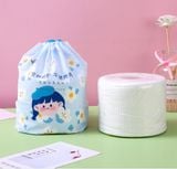  [GIAO HÀNG 7-25 NGÀY]  Khăn giấy khô dùng 1 lần mềm mại, đa năng, đi kèm túi đựng khăn giấy tiện lợi PK1321 