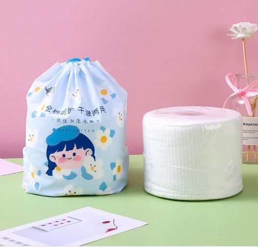  [GIAO HÀNG 7-25 NGÀY]  Khăn giấy khô dùng 1 lần mềm mại, đa năng, đi kèm túi đựng khăn giấy tiện lợi PK1321 