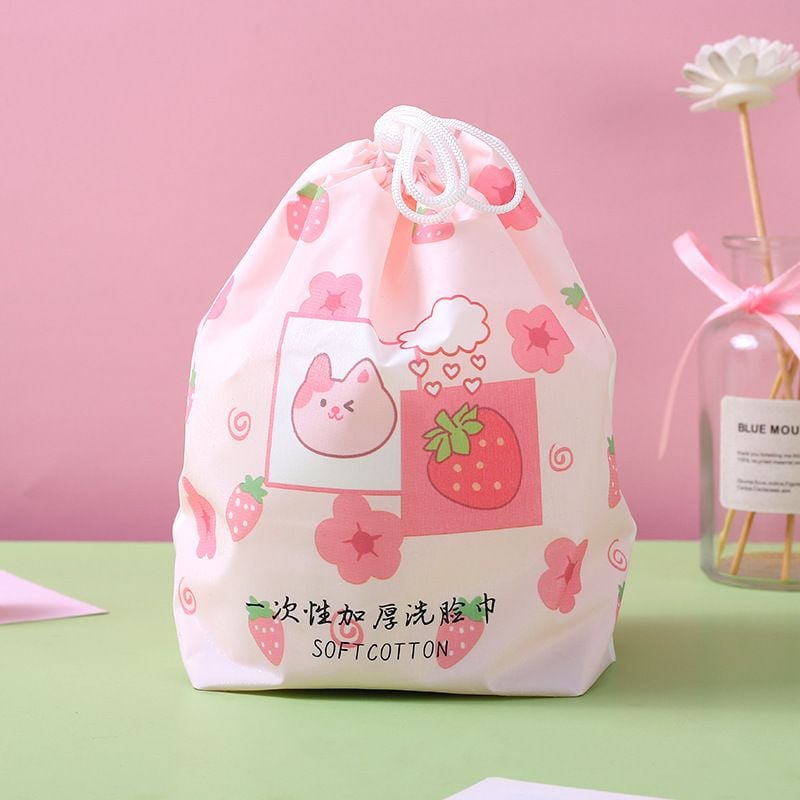  [GIAO HÀNG 7-25 NGÀY]  Khăn giấy khô dùng 1 lần mềm mại, đa năng, đi kèm túi đựng khăn giấy tiện lợi PK1321 