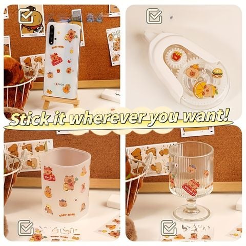  [GIAO HÀNG 7-25 NGÀY] Combo 1000 Bộ Hình dán, sticker dễ thương, sticker dán laptop, điện thoại, sổ, bình nước nhiều họa tiết 8 X10 CM PK1380 