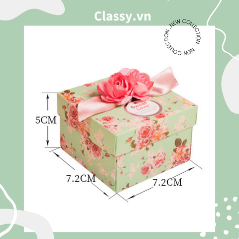  Hộp quà tặng cỡ lớn gắn hoa gắn nơ sang trọng PK1381 