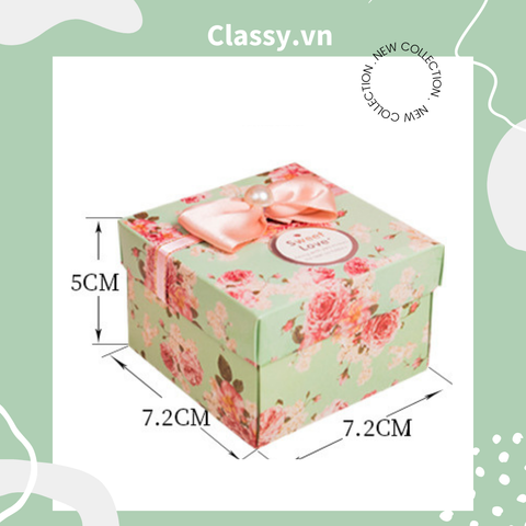 Hộp quà tặng cỡ lớn gắn hoa gắn nơ sang trọng PK1381 
