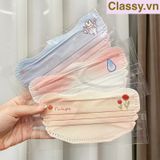  [GIAO HÀNG 7-25 NGÀY]  Combo 500 chiếc Khẩu trang 3D nhiều kiểu kháng khuẩn, dày dặn, đa sắc thời trang bảo vệ an toàn dễ phối đồ PK1387 
