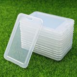 Thẻ đeo bảng tên dọc, nhựa trong suốt cao cấp, dây đeo màu pastel PK1403 