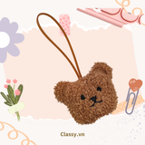 [GIAO HÀNG 7-25 NGÀY]  Classy Móc khóa mặt gấu nhiều màu, móc khóa điện thoại, sổ tay PK1518 