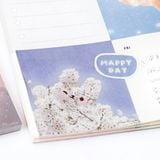  Giấy ghi chú, giấy note 11 X 9 CM, 80 trang in hình động vật phong cảnh tại hòn đảo PUPU PK1525 