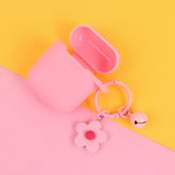  Móc khóa bông hoa đính kèm lắc chuông, móc khóa điện thoại, balo thời trang PK1540 