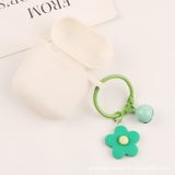  Móc khóa bông hoa đính kèm lắc chuông, móc khóa điện thoại, balo thời trang PK1540 