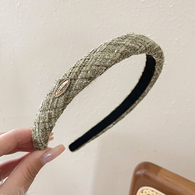 [GIAO HÀNG 7-25 NGÀY]  Classy Băng đô cài tóc vải tweed, sang trọng, nhiều màu hàn quốc PK1624 