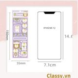  [GIAO HÀNG 7-4515 NGÀY]  Classy Sticker Hoạt Hình Lấp Lánh Xinh Xắn Theo Phong Cách Hàn Quốc PK1700 