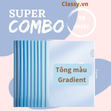  [GIAO HÀNG 7-25 NGÀY]  COMBO 10 chiếc Kẹp tài liệu, rút gáy kẹp giấy Bìa kẹp tài liệu a4 (10 cái ) PK1708 