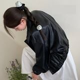  Dây cột tóc hoa hồng roses bằng vải satin sang trọng nữ tính, thun buộc tóc đáng yêu phong cách nữ tính dành cho nữ PK1737 