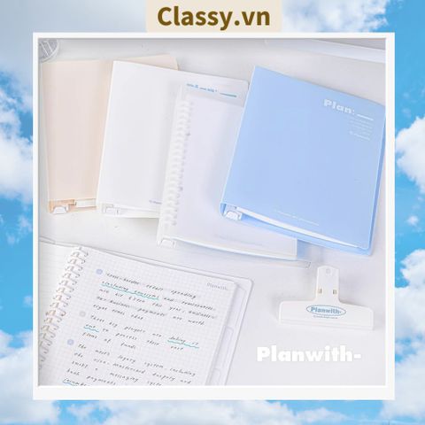  Sổ lò xo bìa nhựa thông minh Planwith Savvy có thể thay thế lõi PK1779 dùng để lên kế hoạch, lên lịch, to-do-list 