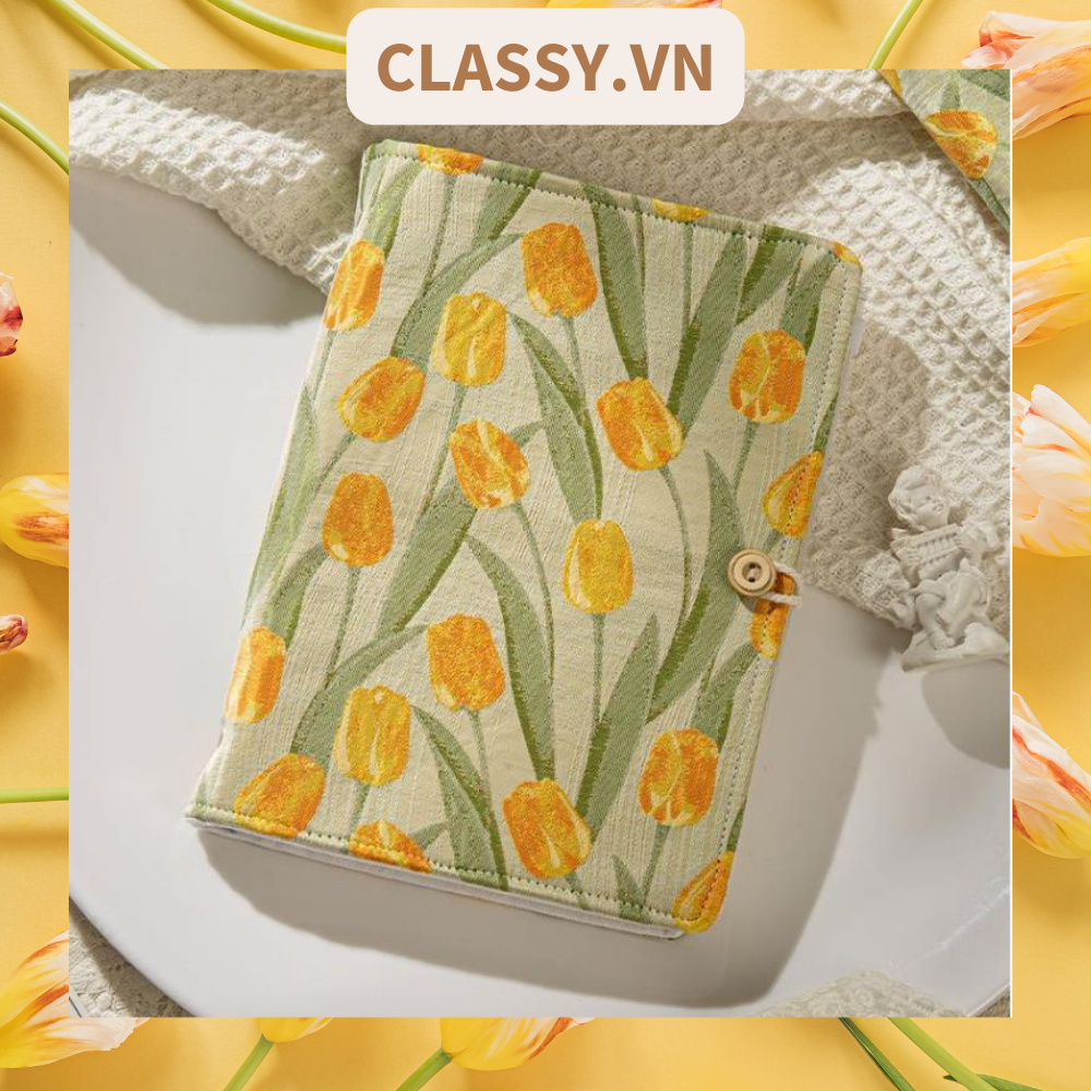  Sổ lò xo Vintage Xinh Xắn kích thước A6 90trang, Bìa bọc Vải họa tiết Hoa nhí PK1781 dùng để lên kế hoạch, lên lịch, to-do-list, take notes, có thể thay lõi 