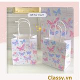  [GIAO HÀNG 7-25 NGÀY] Túi giấy kraft kích thước 26 X 21 X 11 CM có quai xách, nhiều hình nhiều kích cỡ lựa chọn Q1352 