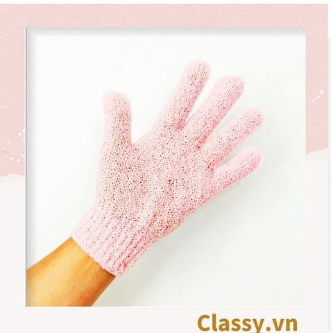  [GIAO HÀNG 7-25 NGÀY] COMBO 100 chiếc găng tay tẩy tế bào chiếc (Túi 2 chiếc) màu hồng và trắng đa năng có thể massage và làm mịn da chi phí thấp PK1827 