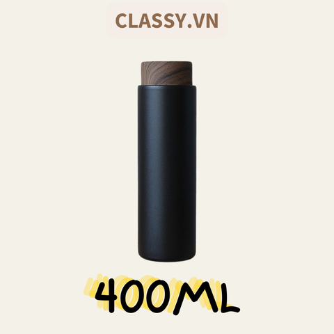  [GIAO HÀNG 7-25 NGÀY] Bình giữ nhiệt inox cao cấp vân gỗ mờ mẫu mới PK1848 DUNG TÍCH 400ml giữ nhiệt lạnh GIỮ NHIỆT TỐT 