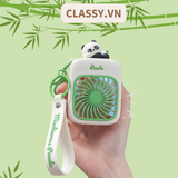 Quạt cầm tay mini tích điện USB liên tục 3-6h hình gấu Panda dễ thương  PK1849 