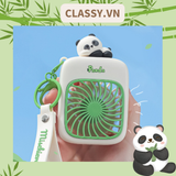  Quạt cầm tay mini tích điện USB liên tục 3-6h hình gấu Panda dễ thương  PK1849 