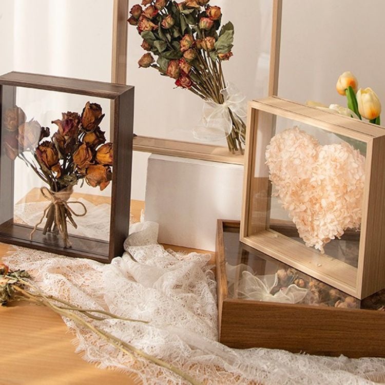  Khung Ảnh Sâu Lòng 2 MẶT TRONG SUỐT Trưng Bày Hoa Khô Hay Các Sản Phẩm Thủ Công nhiều kích thước PK1853 
