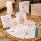  [GIAO HÀNG 7-25 NGÀY] COMBO 100 Thiệp kèm Phong bì và Ruy băng vintage Butterfly chúc mừng 8-3, 20-11, Sinh Nhật, Lễ, Cảm Ơn , Tình Yêu PK1873 