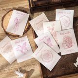  [GIAO HÀNG 7-25 NGÀY] COMBO 100 Thiệp kèm Phong bì và Ruy băng vintage Butterfly chúc mừng 8-3, 20-11, Sinh Nhật, Lễ, Cảm Ơn , Tình Yêu PK1873 