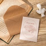  [GIAO HÀNG 7-25 NGÀY] COMBO 100 Thiệp kèm Phong bì và Ruy băng vintage Butterfly chúc mừng 8-3, 20-11, Sinh Nhật, Lễ, Cảm Ơn , Tình Yêu PK1873 