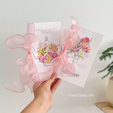  [GIAO HÀNG 7-25 NGÀY] COMBO 100 Thiệp kèm Phong bì và Ruy băng vintage Butterfly chúc mừng 8-3, 20-11, Sinh Nhật, Lễ, Cảm Ơn , Tình Yêu PK1873 