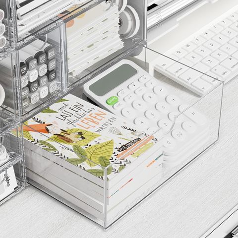  Kệ lưu trữ Hộp Đựng Đồ Kiểu Ngăn Kéo Chống Bụi 9 Ô Vuông Trong Suốt Hộp đa chức năng để bàn PK1879 