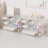  Kệ lưu trữ Hộp Đựng Đồ Kiểu Ngăn Kéo Chống Bụi 9 Ô Vuông Trong Suốt Hộp đa chức năng để bàn PK1879 