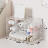  Kệ lưu trữ Hộp Đựng Đồ Kiểu Ngăn Kéo Chống Bụi 9 Ô Vuông Trong Suốt Hộp đa chức năng để bàn PK1879 