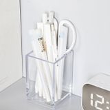  [GIAO HÀNG 7-25 NGÀY]  Classy Hộp đựng bút bằng meca trong suốt để bàn, đựng đồ trang điểm, phụ kiện, bút PK1882 