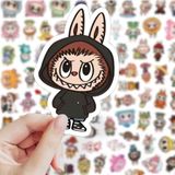  80 miếng Hình dán LABUBU trang trí, sticker dễ thương, sticker dán laptop, điện thoại, tập, sổ, bình nước nhiều họa tiết PK1883 