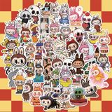  80 miếng Hình dán LABUBU trang trí, sticker dễ thương, sticker dán laptop, điện thoại, tập, sổ, bình nước nhiều họa tiết PK1883 