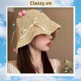  Mũ Cói Nón Cói Mềm Nơ Ren Trẻ trung xinh xắn, nhiều kiểu có thể gấp gọn bỏ vào túi du lịch, ba lô PK303 