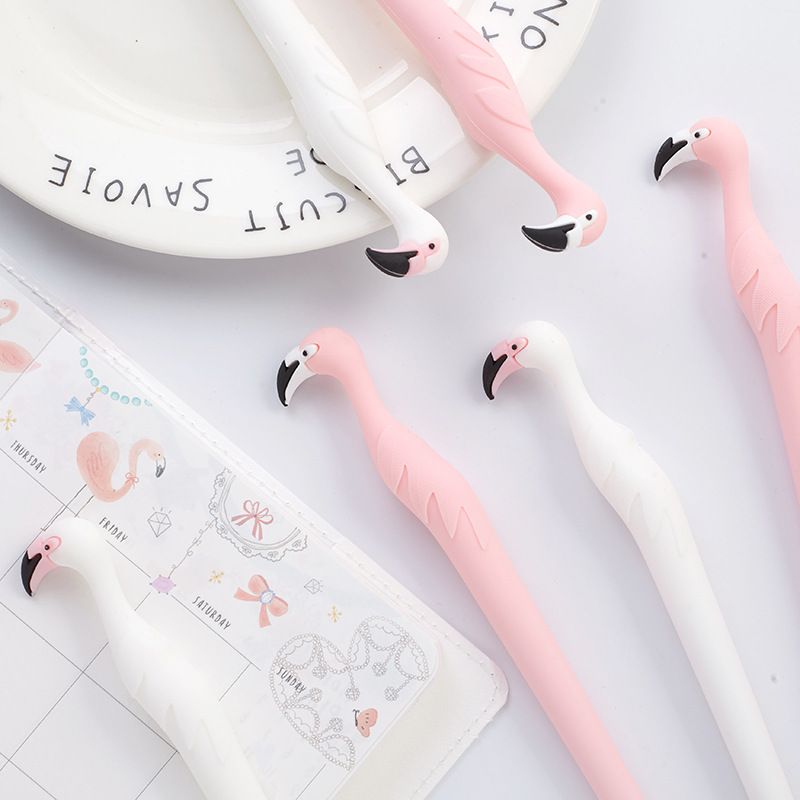  [GIAO HÀNG 7-25 NGÀY] Bút Viết gel Hình Hồng Hạc hồng và trắng cưng xỉu 0.5 MM PK306 